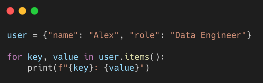 Python dict example