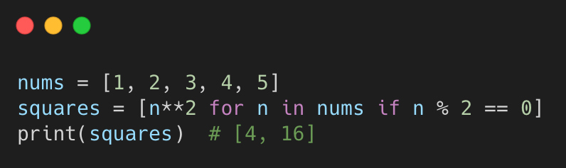 Python list example